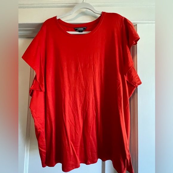 Lands' End Tops Lands End Pima Luxury Flutter Sleeve Tee 3x Poshmark